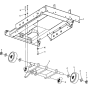 Front Axle Assembly for Husqvarna FS3500 E Floor Saw