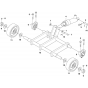 Front Axle Assembly for Husqvarna FS3500 G Floor Saw