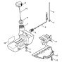 Fuel tank Assembly for Stihl FS400 FS450 FS480 Clearing Saw