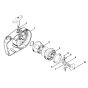 Rewind starter 5 816 400 (27.79) Assembly for Stihl FS410 Clearing Saw