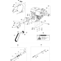 Engine & Idler Assembly for Husqvarna FS413 Floor Saw