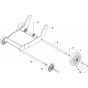 Lower Framing Assembly for Husqvarna FS413 Floor Saw