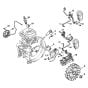 Ignition system Assembly for Stihl FS460C FS460RC Clearing Saw