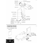 Parking Brake, Rear Pivot Only Assembly for Husqvarna FS4800 Floor Saw