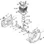 Crankcase & Cylinder Assembly for Stihl FS500 FS550 FS550L Clearing Saw