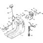 Tank housing Assembly for Stihl FS500 FS550 FS550L Clearing Saw