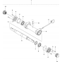 Blade Shaft Assembly for Husqvarna FS5000 Floor Saw