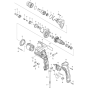 Main Assembly for Makita FS6300 Drywall Corded Screwgun