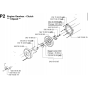 Engine Gearbox - Clutch Assembly for Husqvarna FS6600 Floor Saw