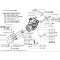 Engine, Fan & Gearbox 1-Speed Assembly for Husqvarna FS6600 D Floor Saw