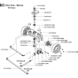 Rear Axel - Manual Assembly for Husqvarna FS6600 JD T3 Floor Saw