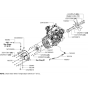 Engine, Fan & Gearbox - 1-Speed Assembly for Husqvarna FS6600 JD T3 Floor Saw