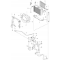 Cooling System Assembly for Husqvarna FS7000 Floor Saw