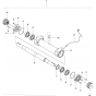 Blade Shaft-2 Assembly for Husqvarna FS7000 Floor Saw