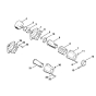 Stihl FS81 FS86 Clutch Housing