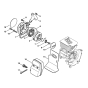 FS83 Rewind Starter Muffler