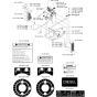 Frame & Cowling Assembly for Husqvarna FS8400 Floor Saw