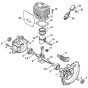 Stihl FS88 Crankcase Cylinder Assembly