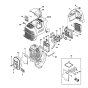 Stihl FS91 FS91r Muffler Assembly