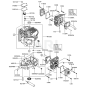 Cylinder / Crankcase for Kawasaki FT651V Engine