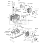 Cylinder / Crankcase for Kawasaki FX600V Engine