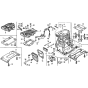 Cylinder Barrel and cylinder Head Assembly for Honda G100 Engines