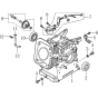 Crank Case Assembly for Loncin G120F A Shaft (118C, 3.5hp) Engine