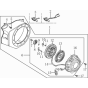 Starter Sub Assembly for Loncin G120F R Shaft (118cc, 3.5hp) Engine