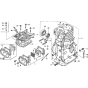 Cylinder Barrel and Cylinder Head Assembly for Honda G200 Engines