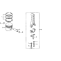 Piston Assembly for Honda G200K1 Engines