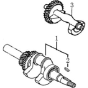 Crankshaft Assembly for Loncin G420FD Taper Shaft (420cc, 12hp) Engine