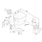 Wet/ Dry Extractor Assembly-1 for Bosch GAS 35 M AFC