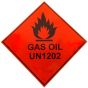Gas Oil Hazard Warning Label