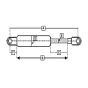 Damper / Gas Strut A - 320mm, B - 280mm, C - 120mm