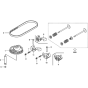 Camshaft Pulley Assembly for Honda GCV135E (GJAFE) Engines