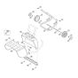 Wheel Carrier Assembly  for Stihl/ Viking GE 103.1 Electric Shredders