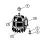 Engine Assembly  for Stihl/ Viking GE 115 Electric Shredders