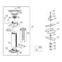 Funnel, Blade Set Assembly  for Stihl/ Viking GE 215 Electric Shredders