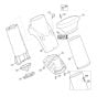 Funnel Assembly  for Stihl/ Viking GE 260 S Electric Shredders