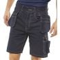 Grantham Work-Wear Shorts Multi-Function Pockets Zip Fastening Navy Blue 48