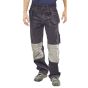 Grantham Multi-Purpose Pocket Trousers Cotton/Lycra Reg Leg Navy Blue 38
