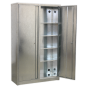 Galvanized Steel Floor Cabinet 4 Shelf Extra-Wide Sealey Part No. GSC110385