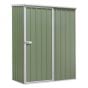 Galvanized Steel Shed Green 1.5 x 0.8 x 1.9mtr Sealey Part No. GSS1508G