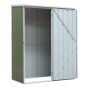 Galvanized Steel Shed Green 1.5 x 0.8 x 1.9mtr Sealey Part No. GSS1508G