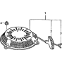 Recoil Starter Assembly for Honda GSV160A (GJABA) Engines