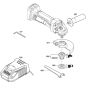 Main Assembly for Bosch GWS 18V-LI