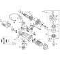 Bosch GWS 7-115 Main Assembly