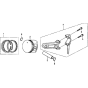 Piston Assembly for Honda GX160H1 (GCAAH) Engines