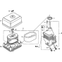 Air Cleaner Assembly for Honda GX160T2 (GCBRT) Engines