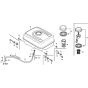 Fuel Tank Assembly for Honda GX240U1 Engines